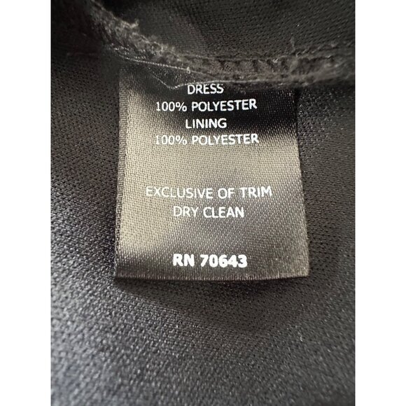 VTG Black and White Floral Sleeveless Fairy Hem Dress Whimsy Y2K - Picture 4 of 7